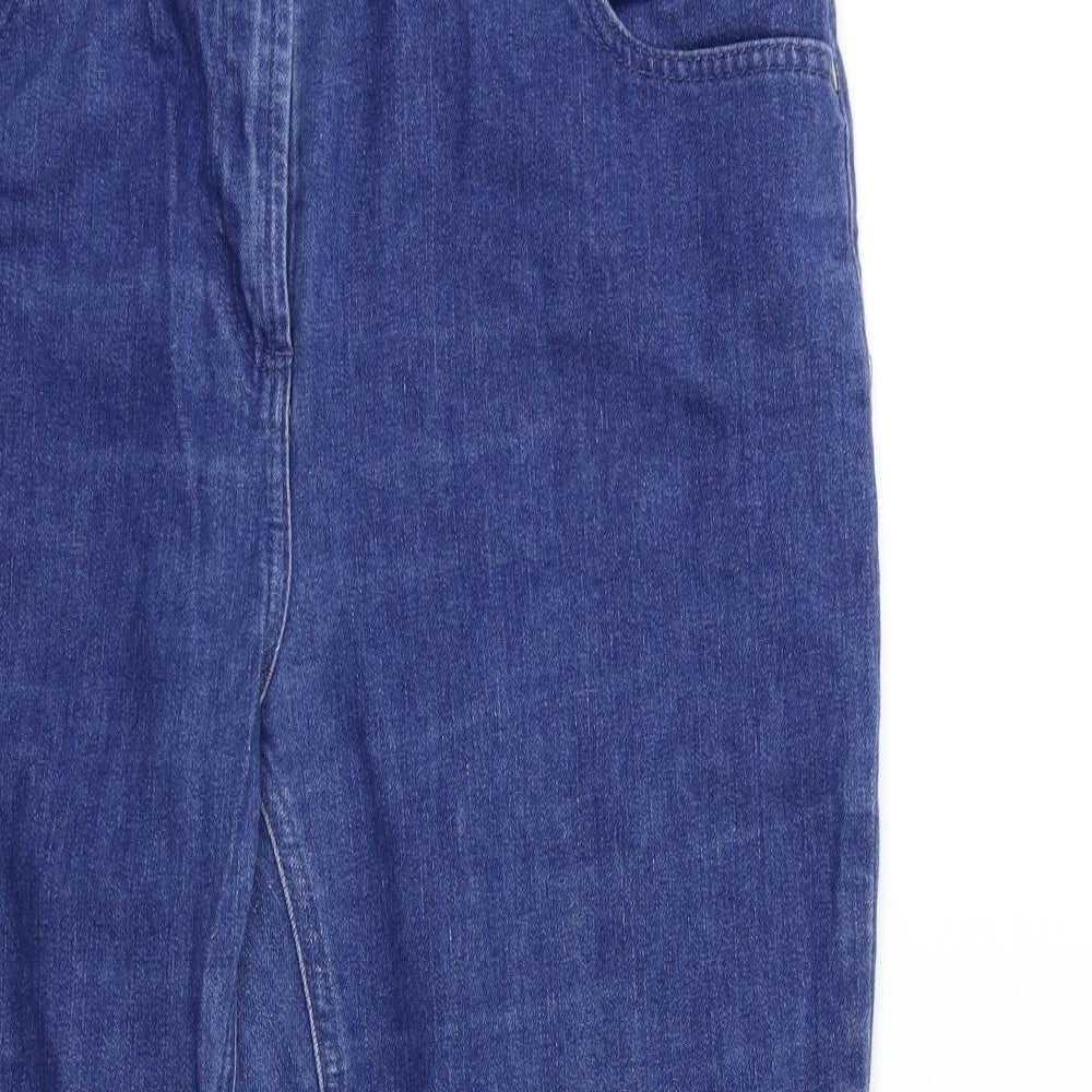BHS Womens Blue  Denim Straight Jeans Size 16 L25 in