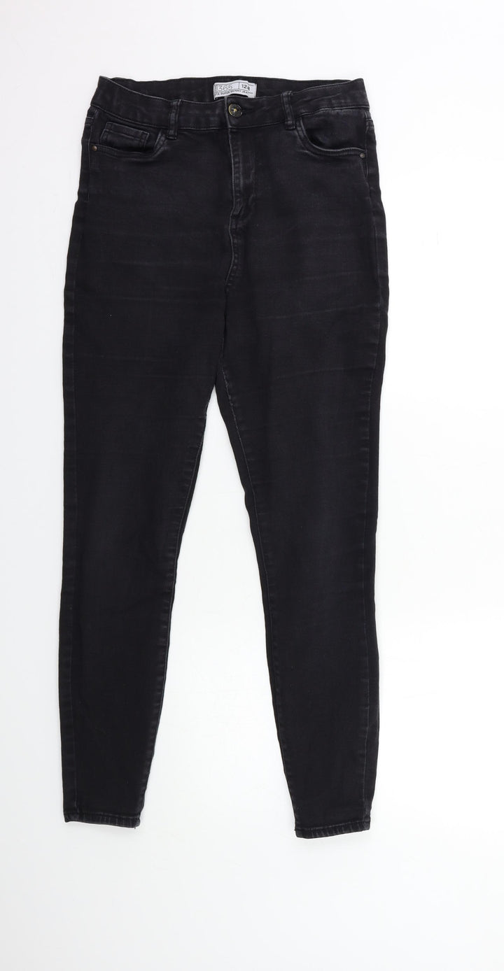 365 Denim Womens Black Denim Skinny Jeans Size 12 L29 in
