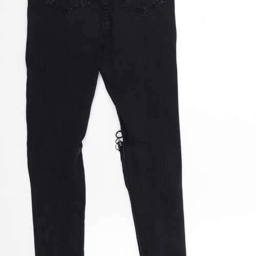 Denim & Co. Womens Black  Denim Skinny Jeans Size 10 L29 in