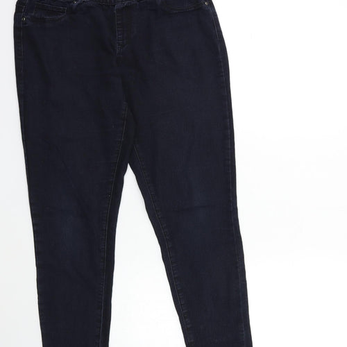 Denim & Co. Womens Blue  Denim Jegging Jeans Size 12 L29 in
