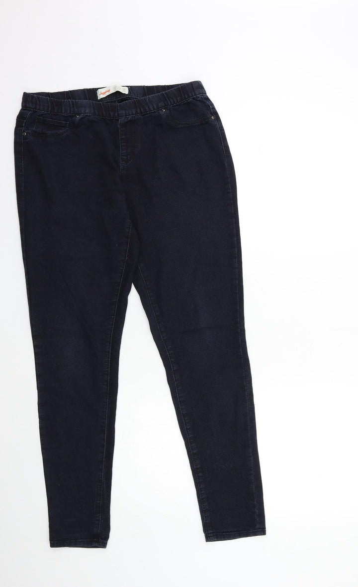 Denim & Co. Womens Blue Denim Jegging Jeans Size 12 L29 in