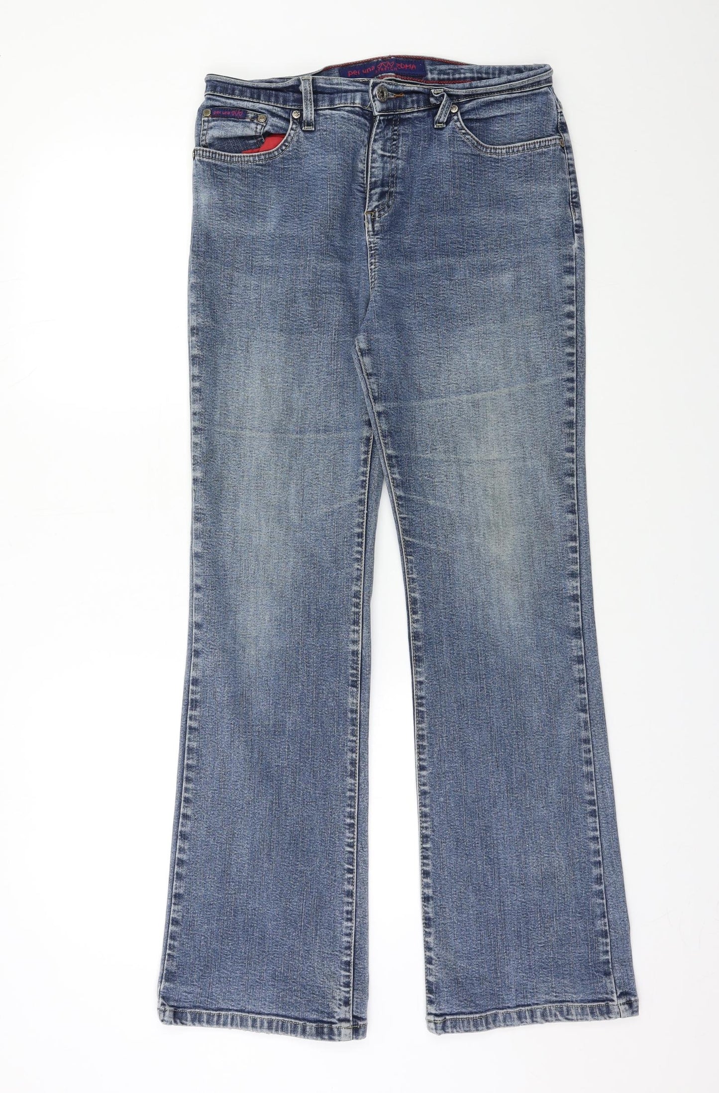 Per Una  Womens Blue   Straight Jeans Size 14 L28 in