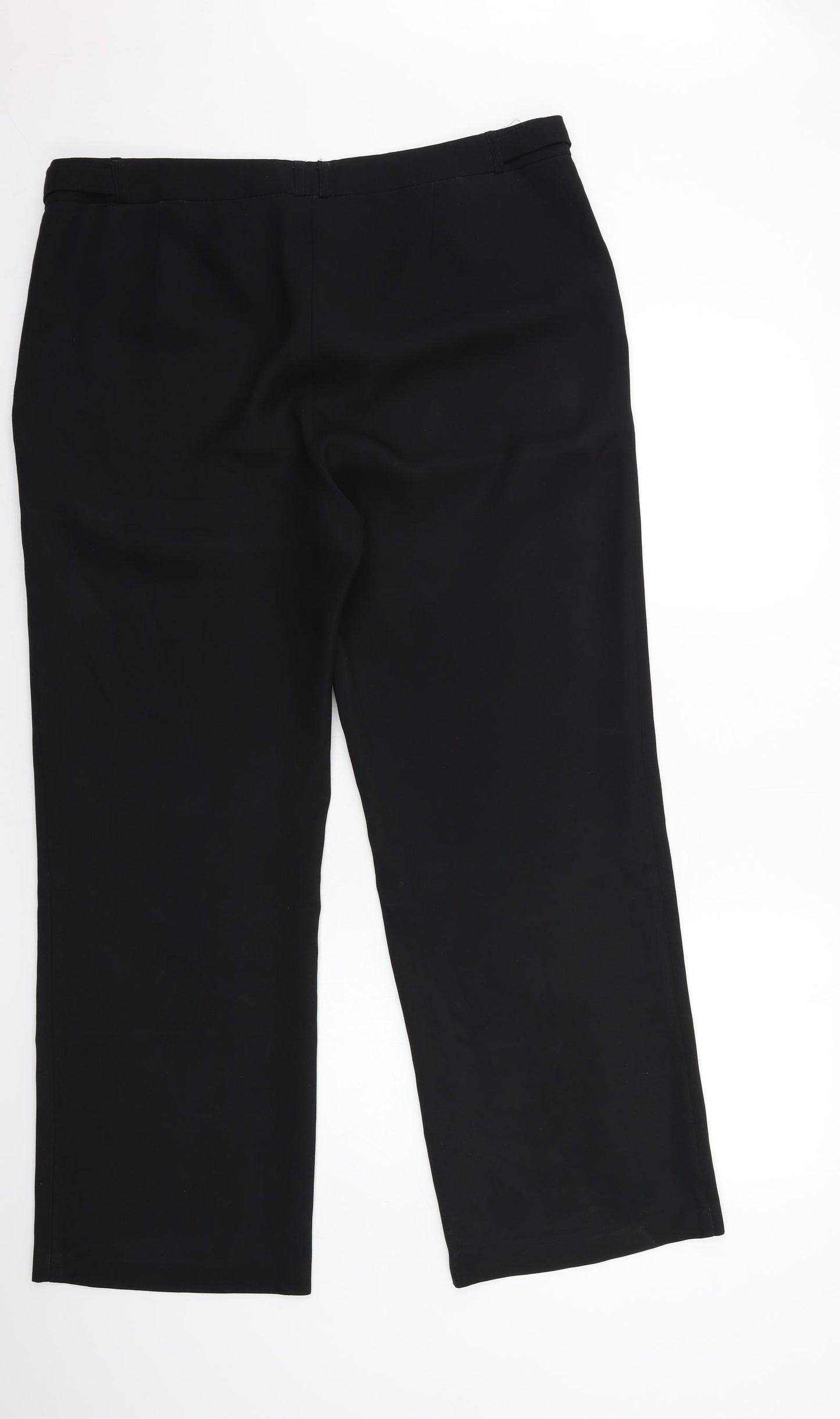 Peacocks Womens Black   Trousers  Size 18 L30 in