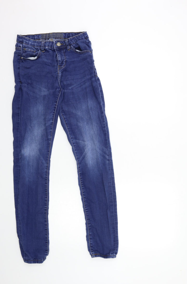 Denim & Co. Womens Blue Denim Skinny Jeans Size 23 in L30 in