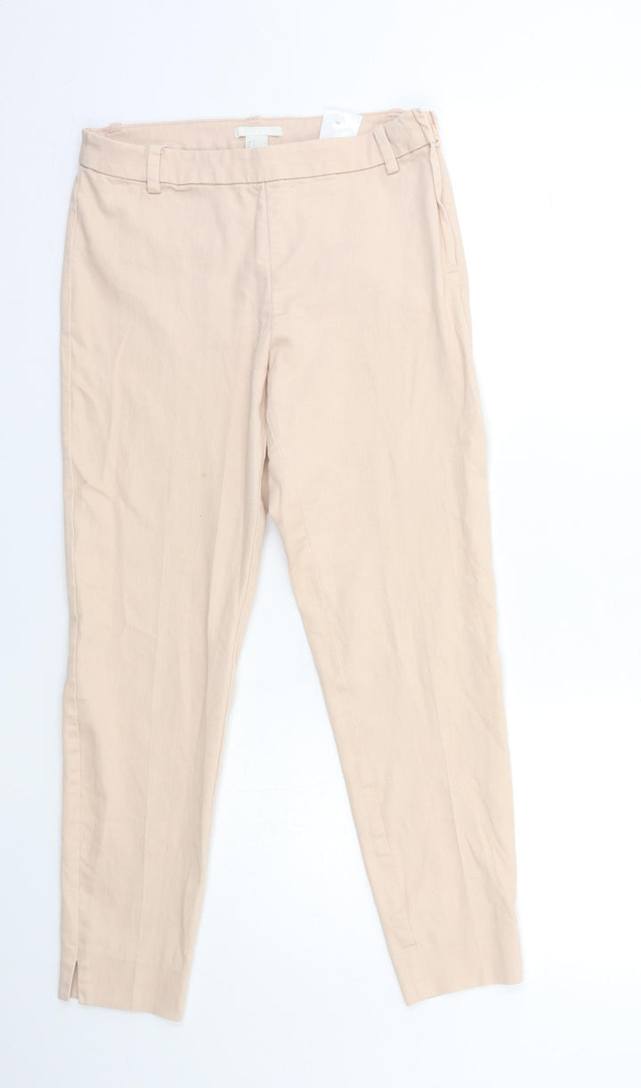 H&M Womens Pink   Trousers  Size 8 L27 in