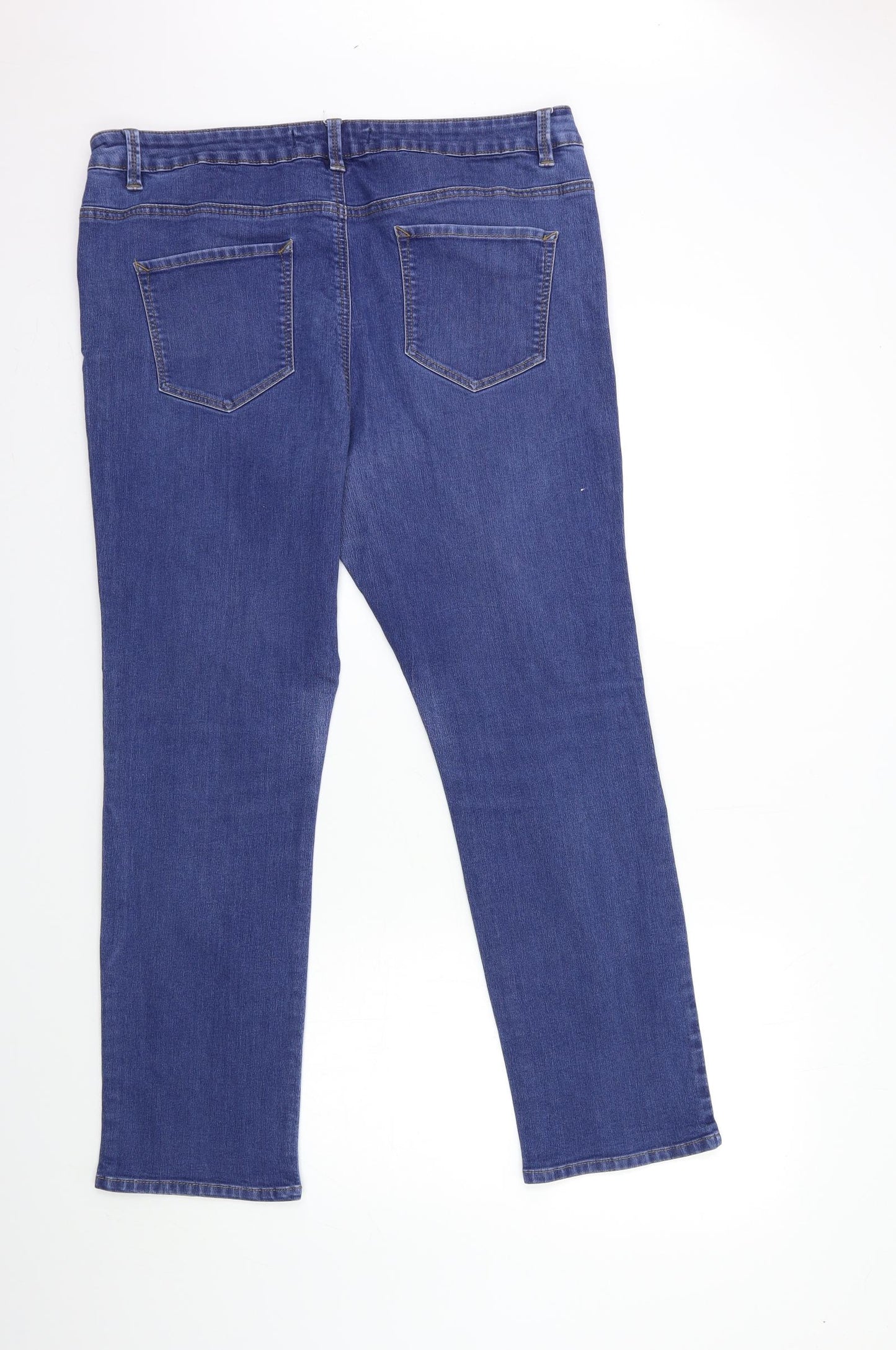 George Womens Blue  Denim Straight Jeans Size 18 L28 in