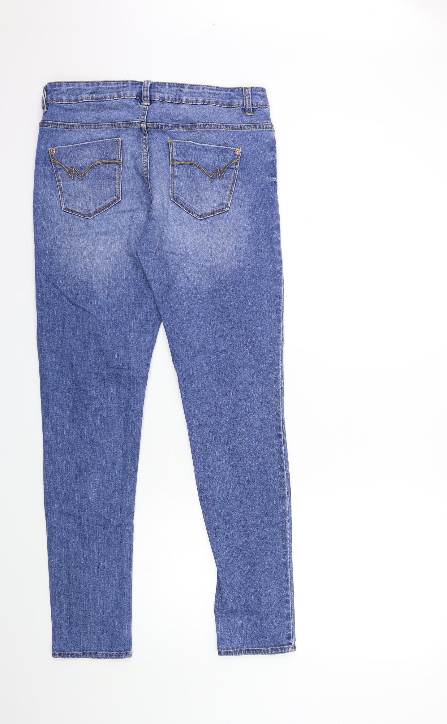 NEXT Womens Blue  Denim Skinny Jeans Size 12 L30 in