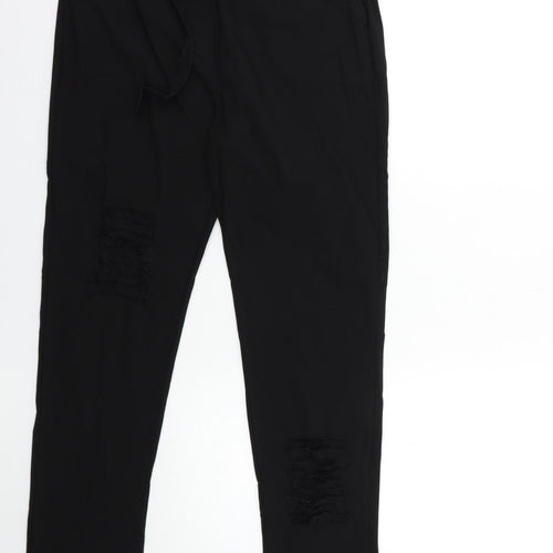 Preworn Womens Black   Trousers  Size 30 in L29 in