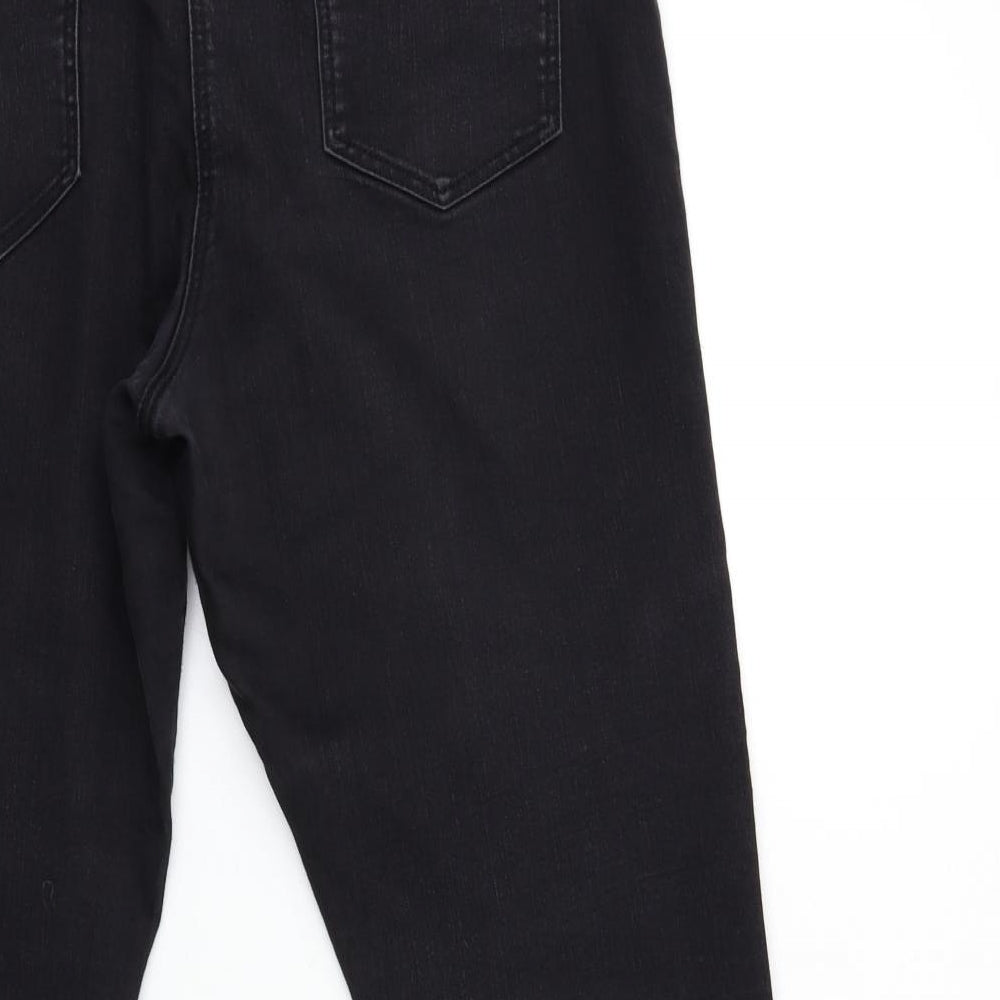 George Womens Black  Denim Straight Jeans Size 18 L28 in