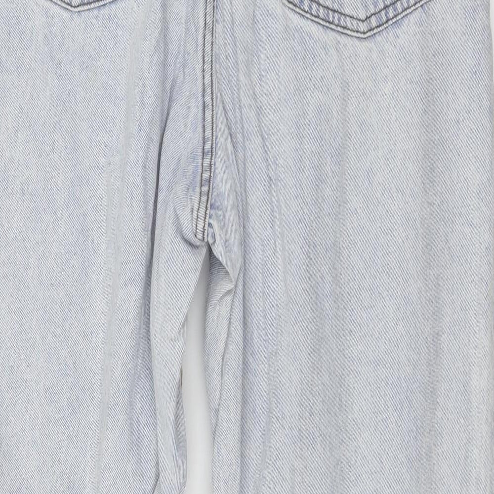 Denim & Co. Womens Blue  Denim Mom Jeans Size 14 L27 in