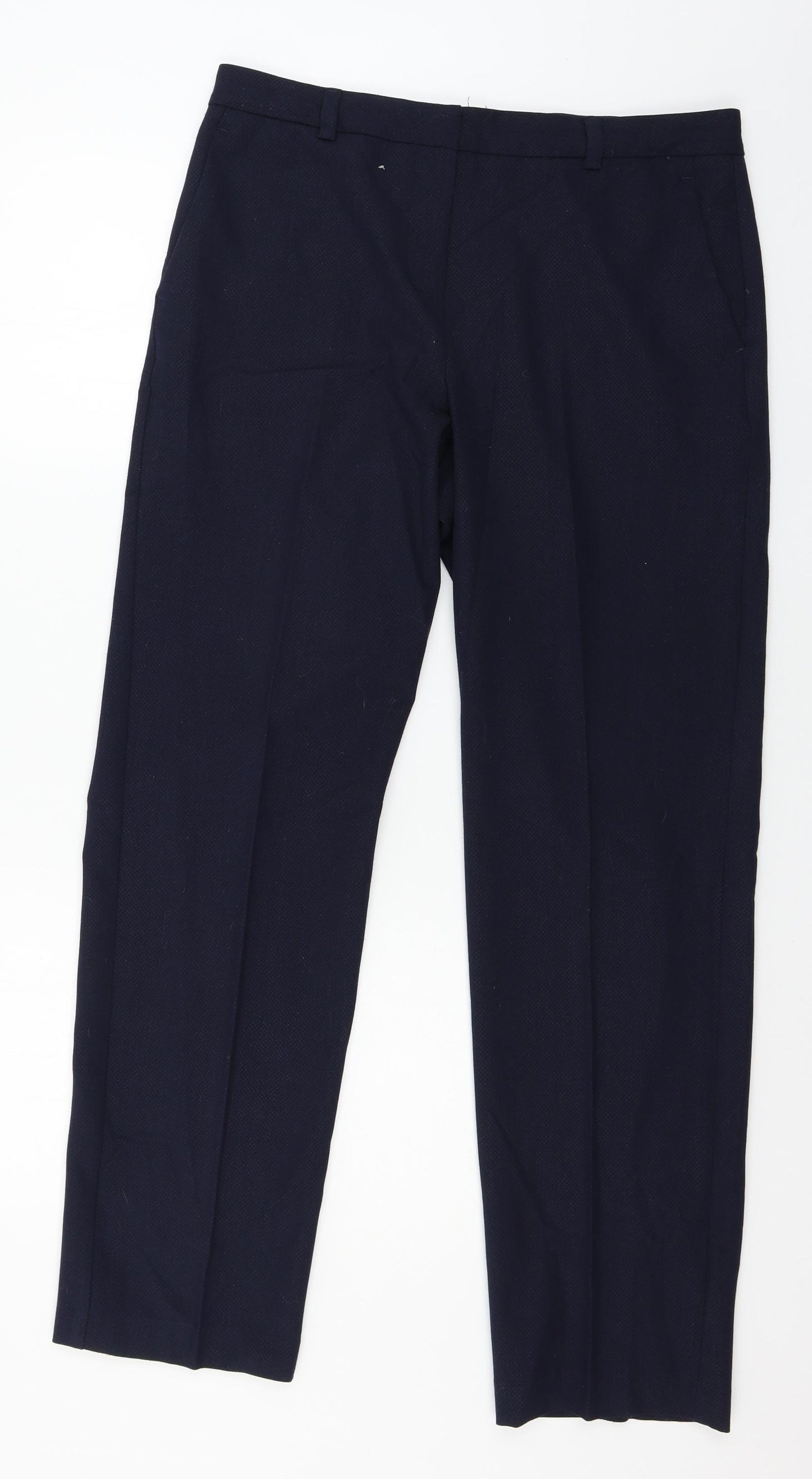 Marks and Spencer Womens Blue   Trousers  Size 12 L28 in