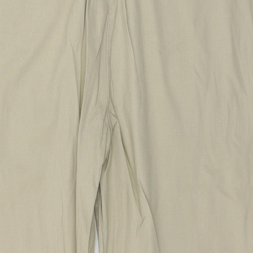 BHS Womens Beige   Cropped Trousers Size 16 L21 in