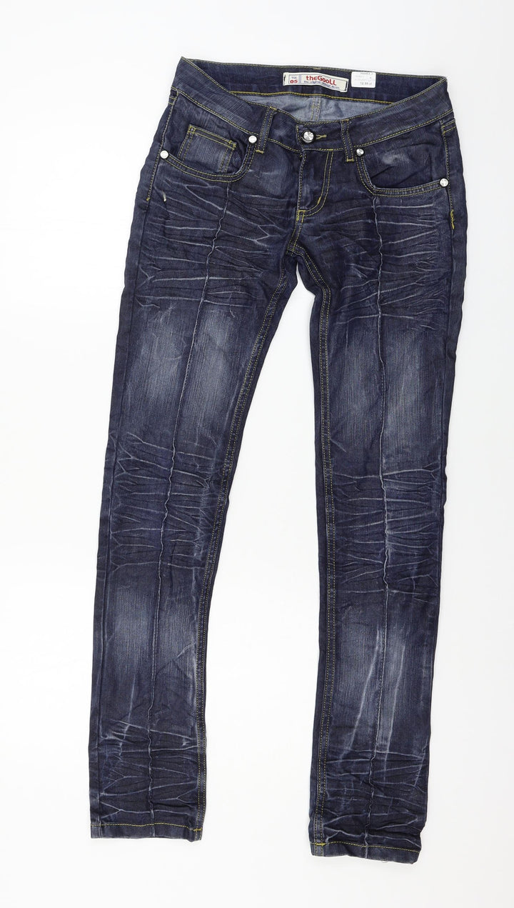 thegooll Mens Blue Denim Skinny Jeans Size 27 in L30 in