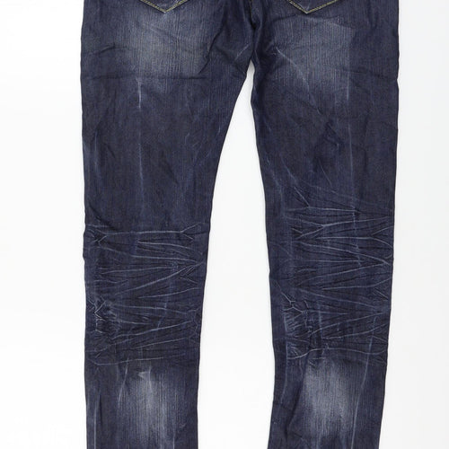 thegooll Mens Blue  Denim Skinny Jeans Size 27 in L30 in