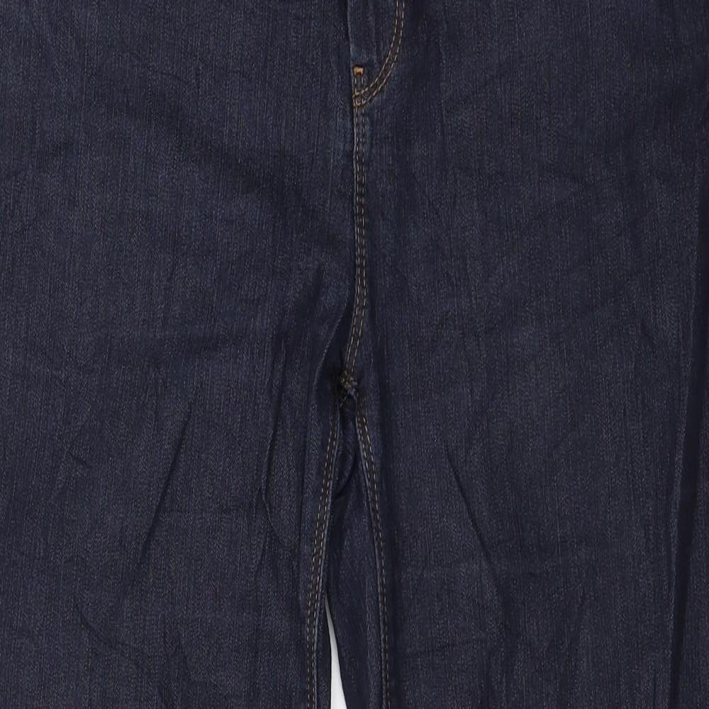 Per Una Womens Blue  Denim Straight Jeans Size 12 L28 in