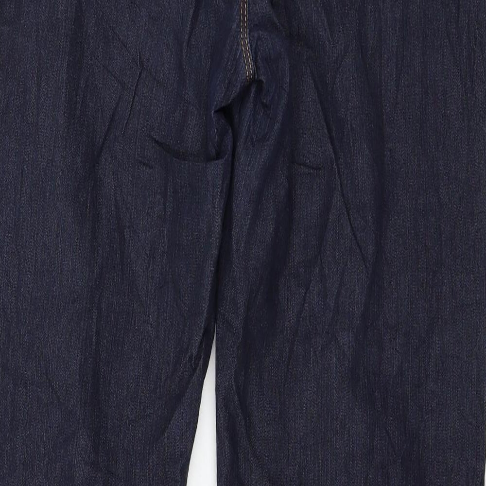 Per Una Womens Blue  Denim Straight Jeans Size 12 L28 in