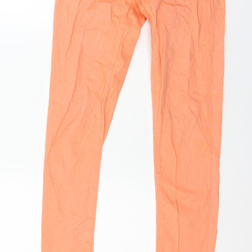 Reals Jeans Womens Orange  Denim Skinny Jeans Size 8 L31 in