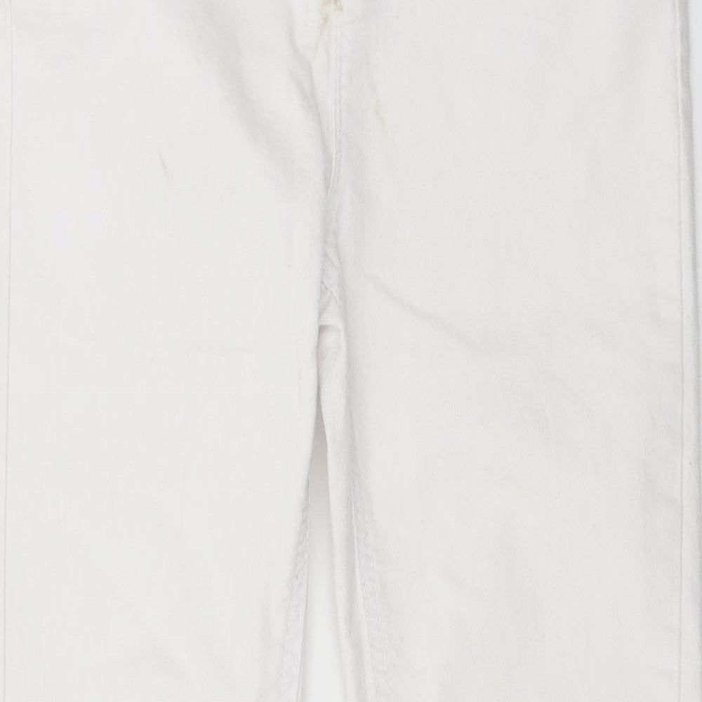 Preworn Womens White  Denim Skinny Jeans Size 28 in L27 in