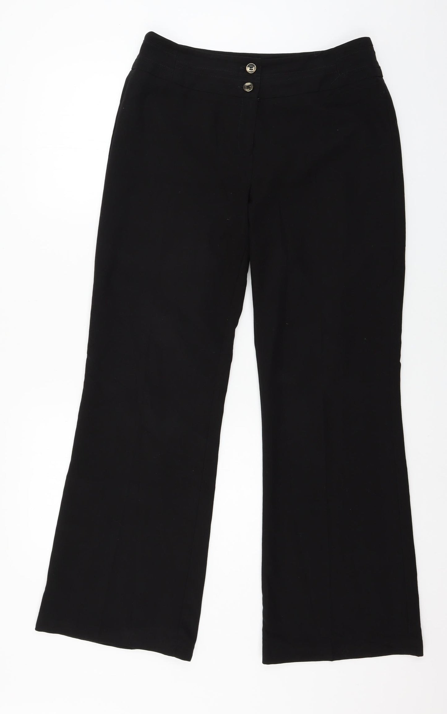 Debenhams Womens Black   Trousers  Size 12 L29 in