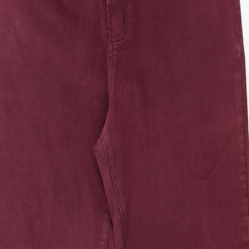 Y.Z.Y Womens Purple  Denim Straight Jeans Size L L28 in