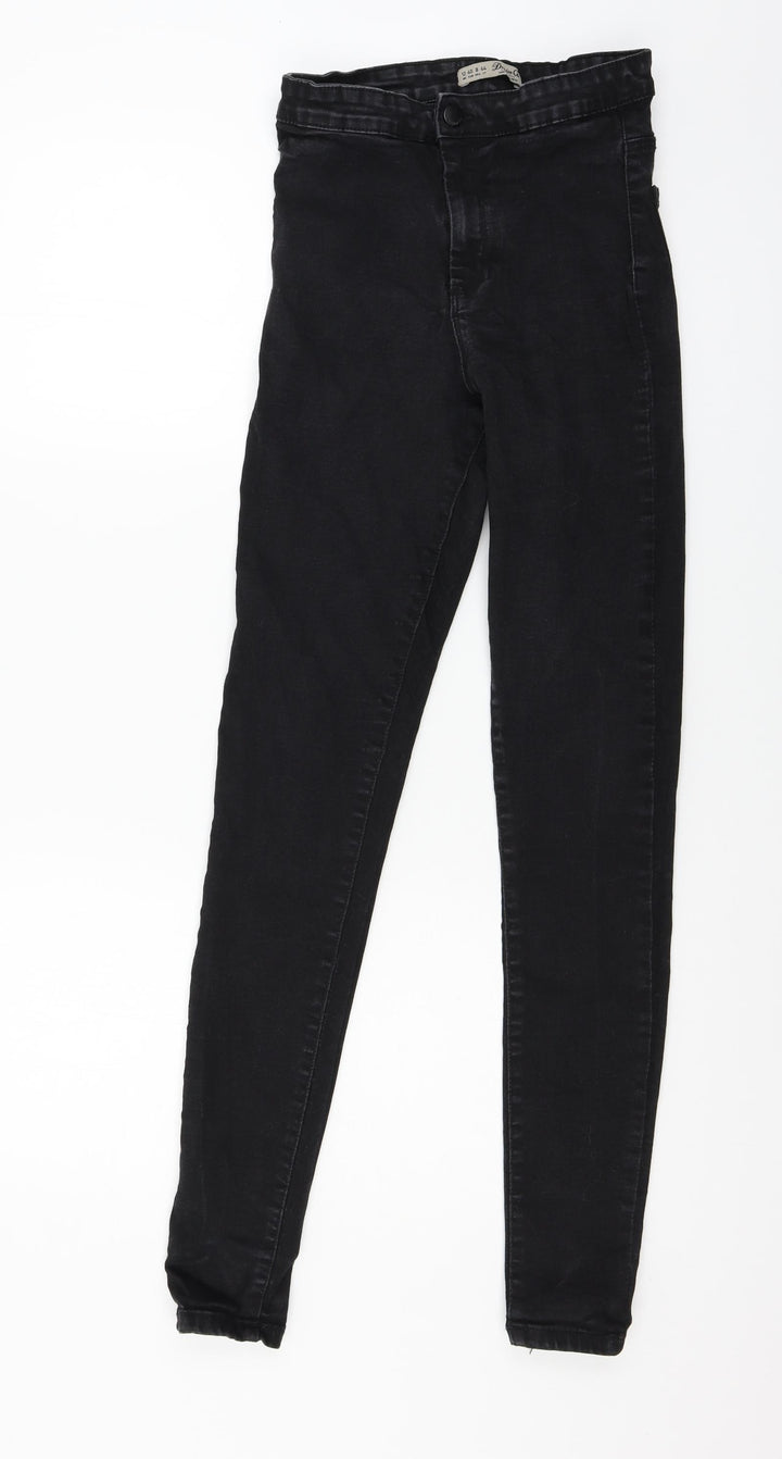 Denim & Co. Womens Black Denim Skinny Jeans Size 12 L30 in