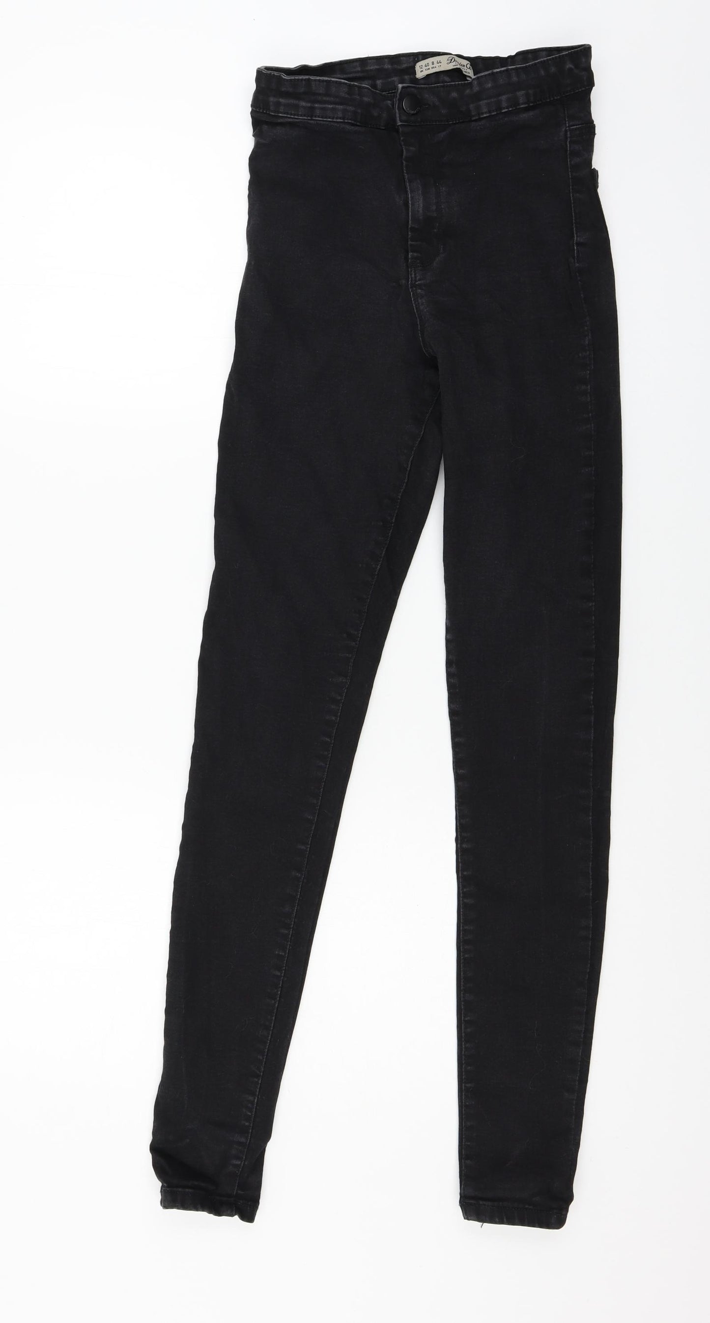 Denim & Co. Womens Black  Denim Skinny Jeans Size 12 L30 in