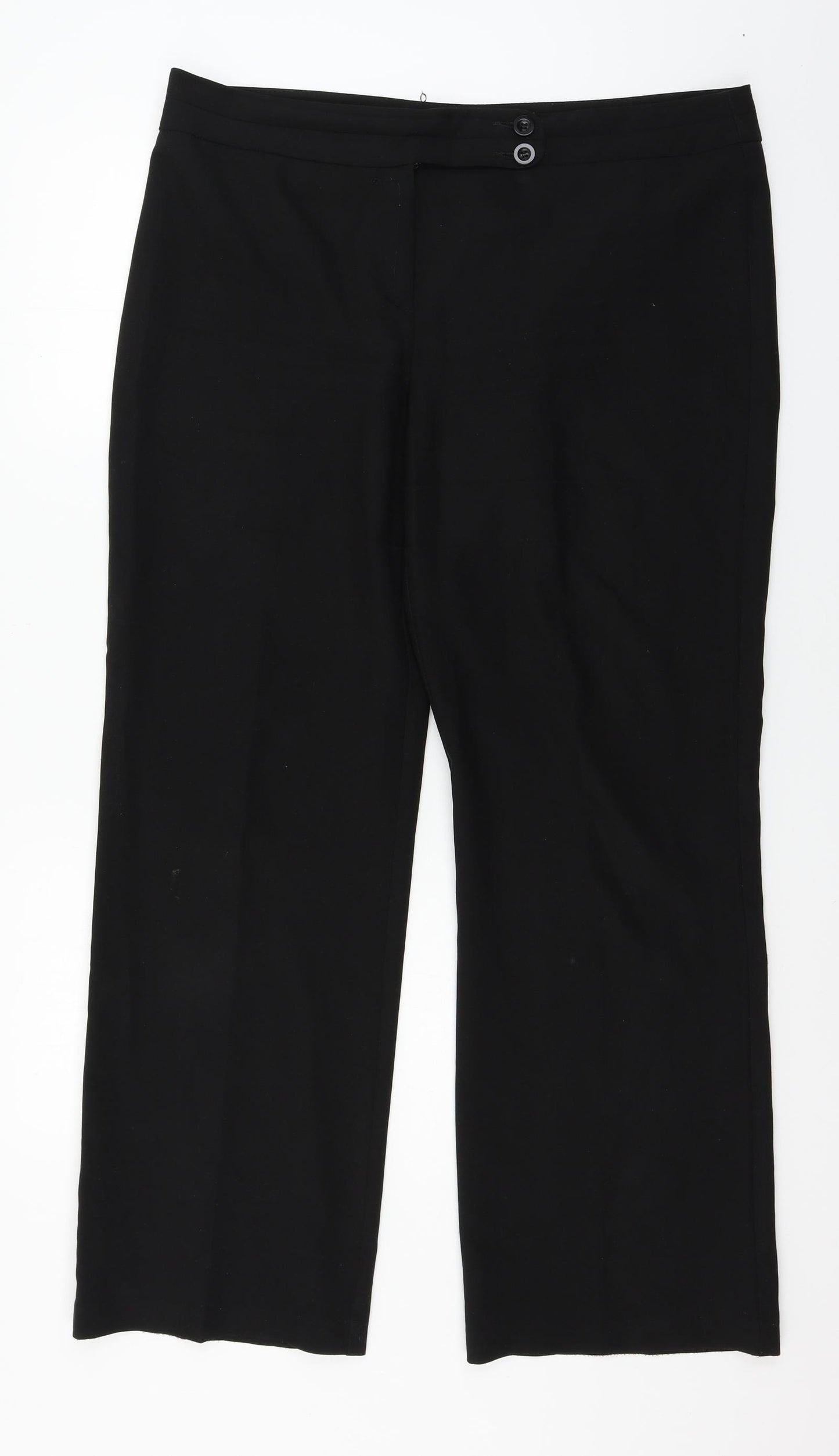 George Womens Black   Trousers  Size 16 L30 in