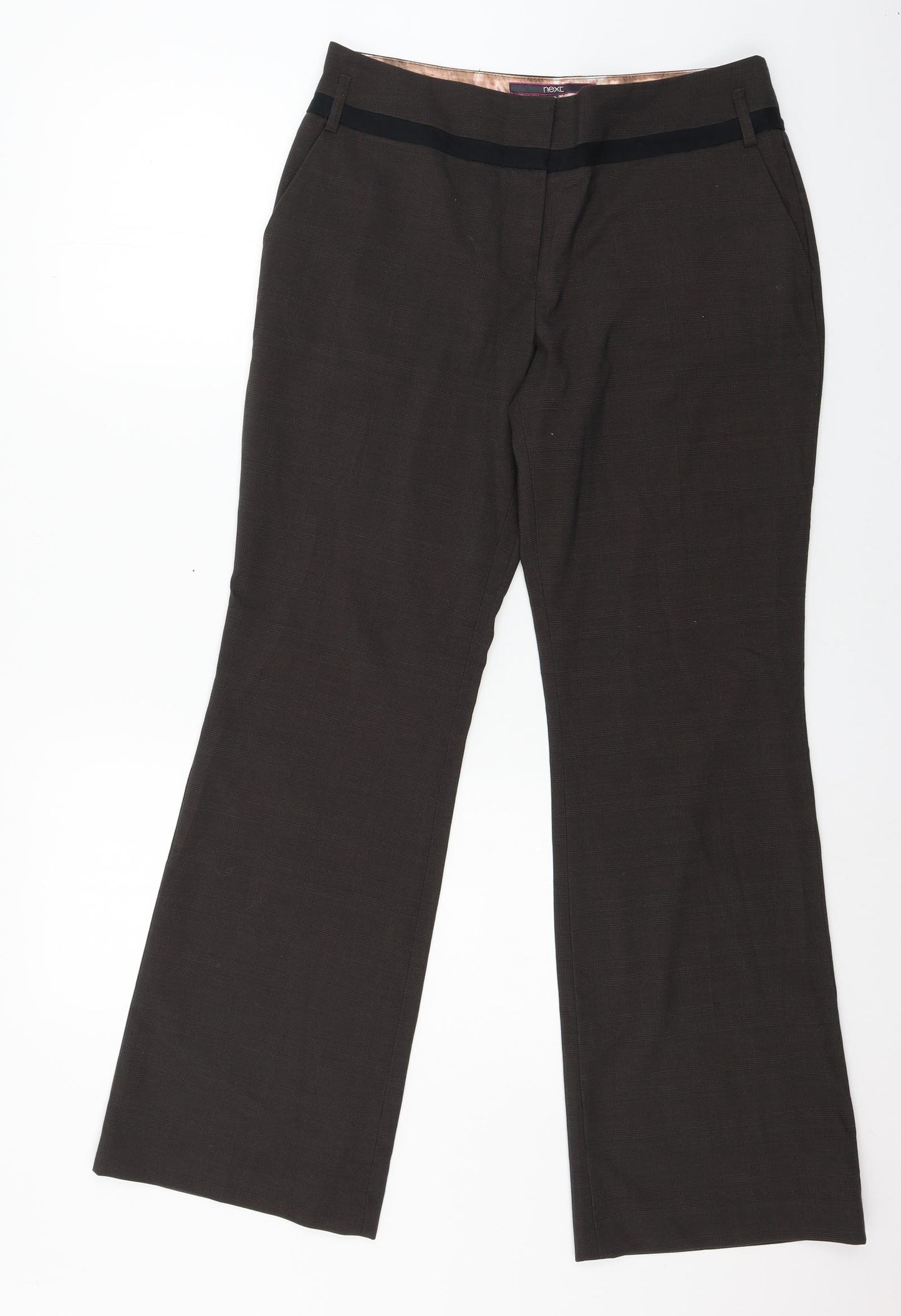 NEXT Womens Brown   Trousers  Size 12 L20 in
