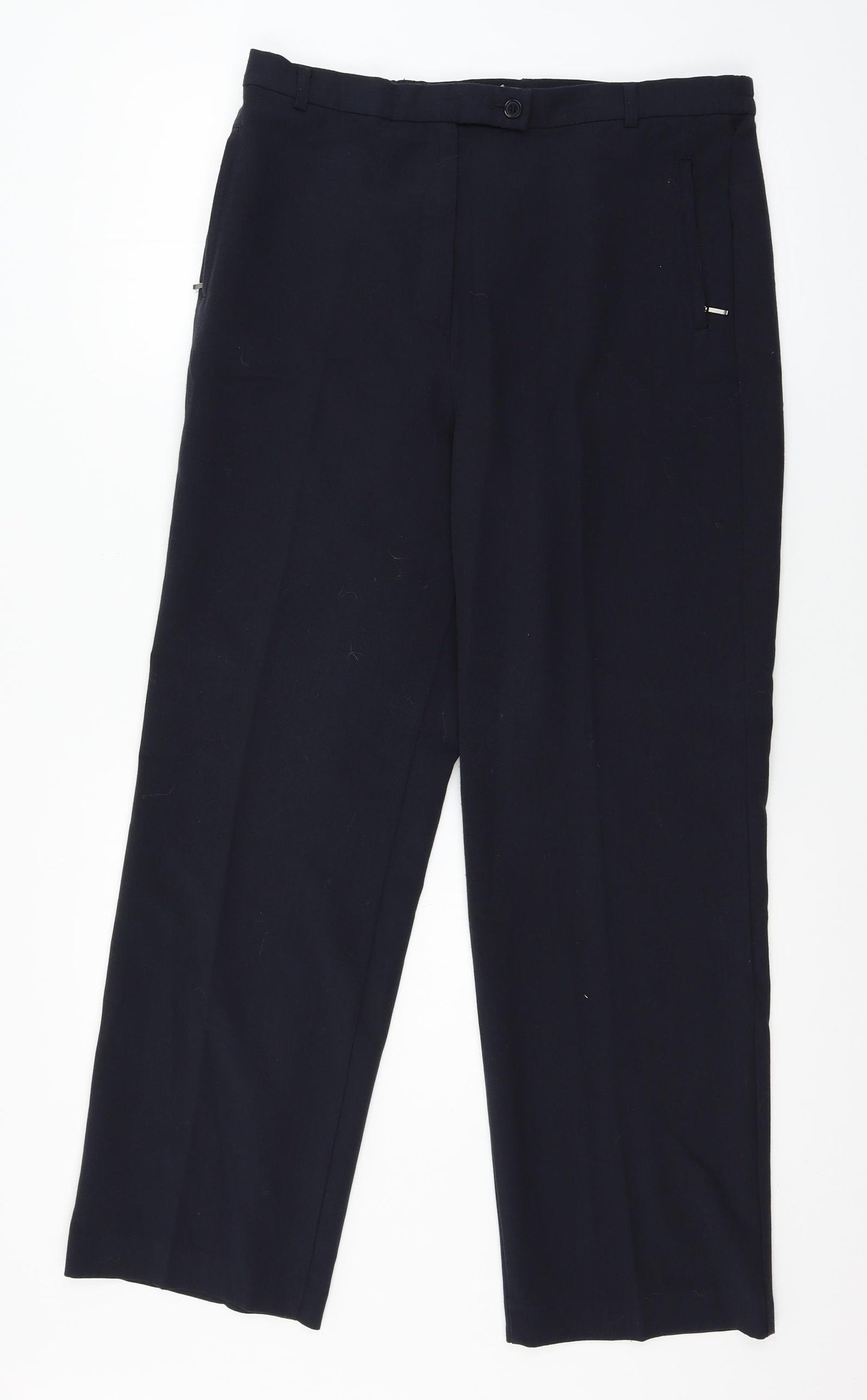 Marks and Spencer Womens Blue   Trousers  Size 16 L29 in
