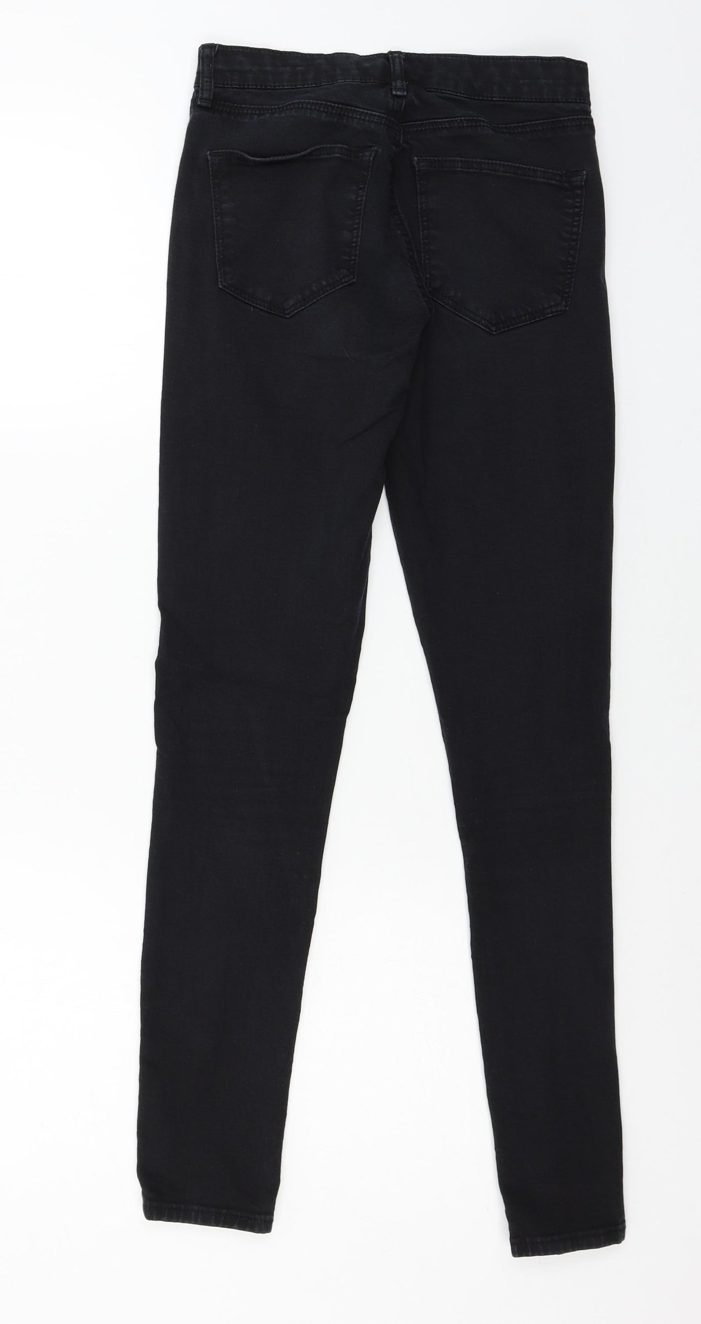 Topshop Womens Black  Denim Skinny Jeans Size 26 in L32 in