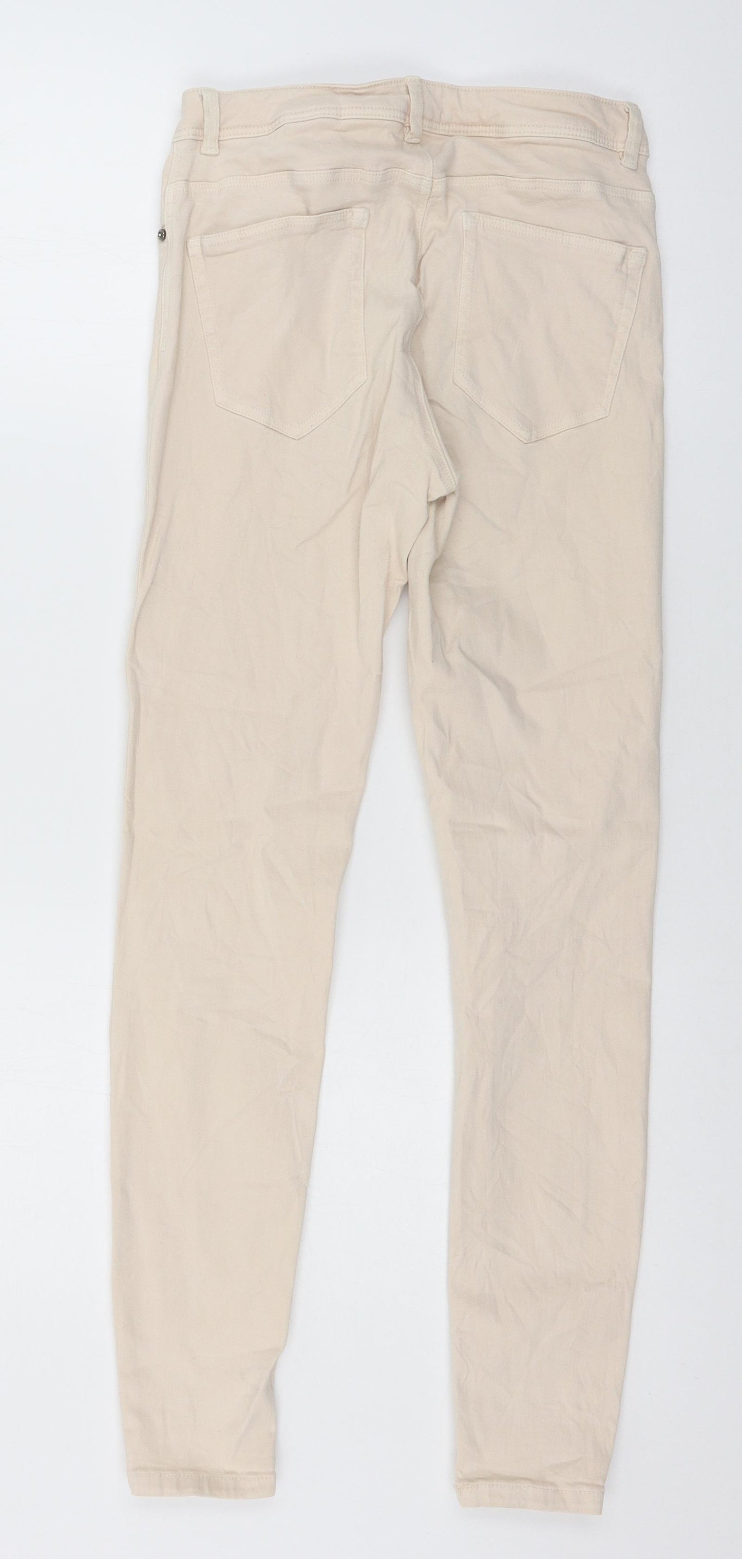 Zara Womens Pink  Denim Skinny Jeans Size 10 L27 in