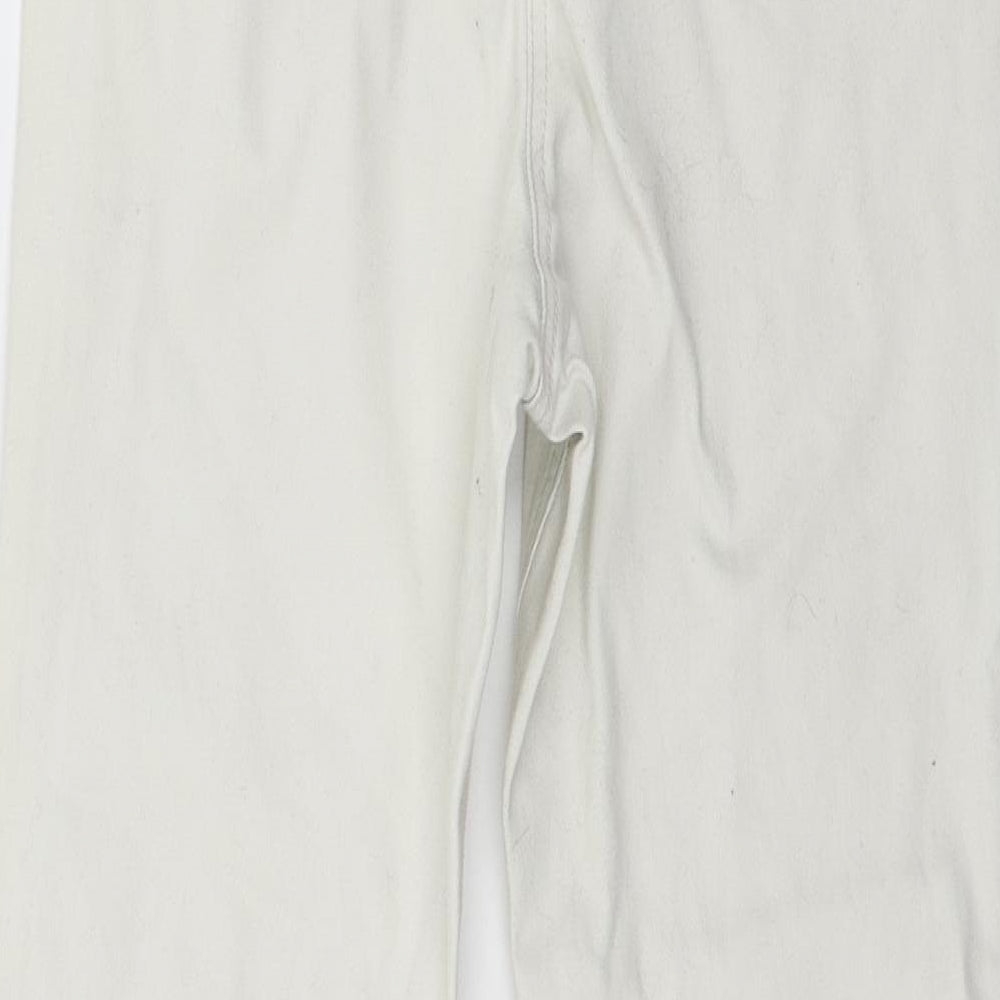 George Womens Ivory  Denim Skinny Jeans Size 14 L27 in