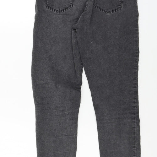 Miss Selfridge Womens Grey  Denim Skinny Jeans Size 12 L29 in