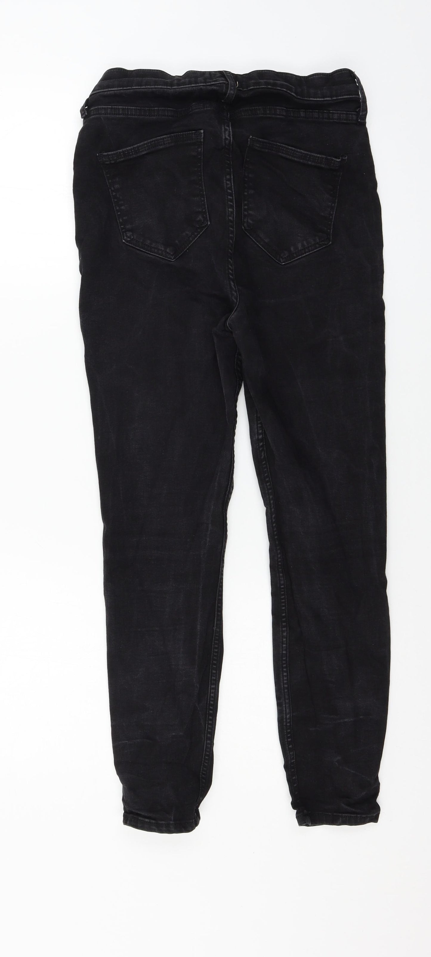 River Island Womens Black  Denim Skinny Jeans Size 14 L24 in