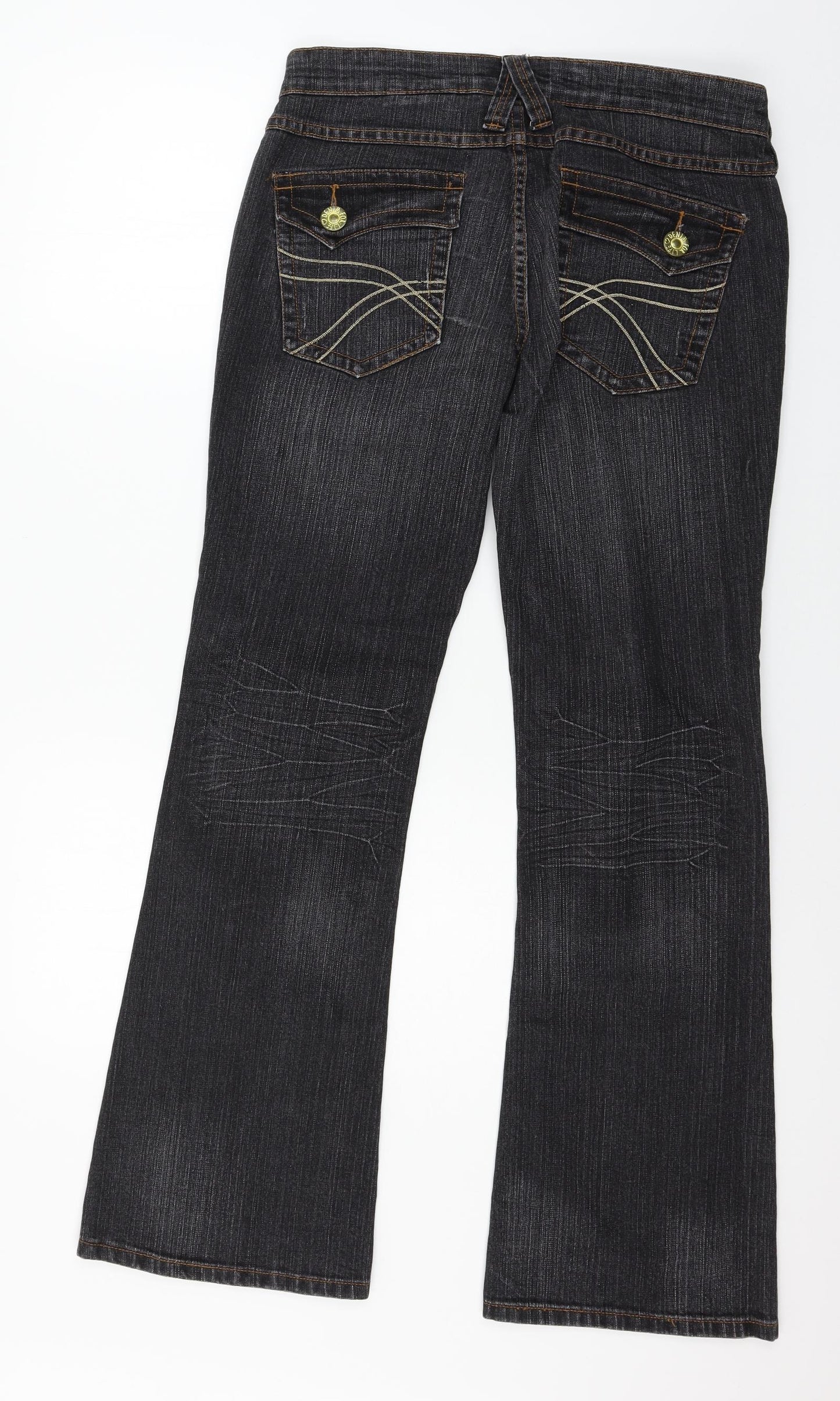 NEXT Womens Grey  Denim Bootcut Jeans Size 14 L30 in