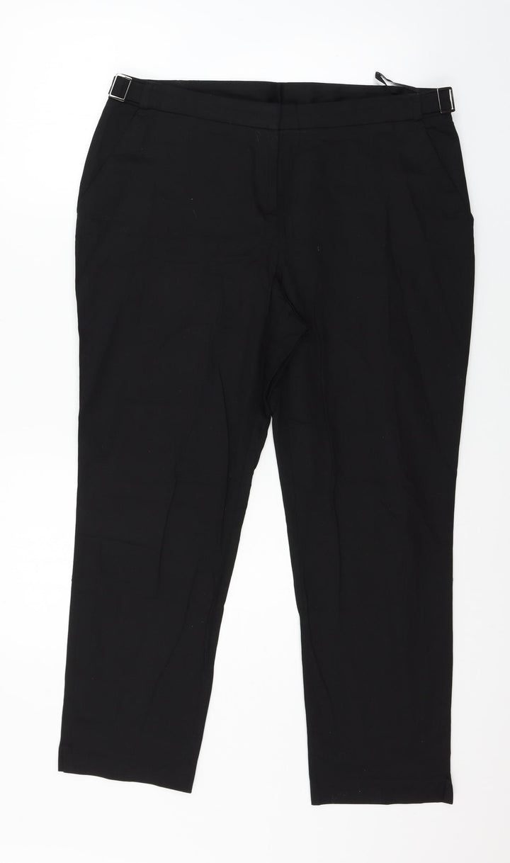Dorothy Perkins Womens Black   Trousers  Size 14 L25 in