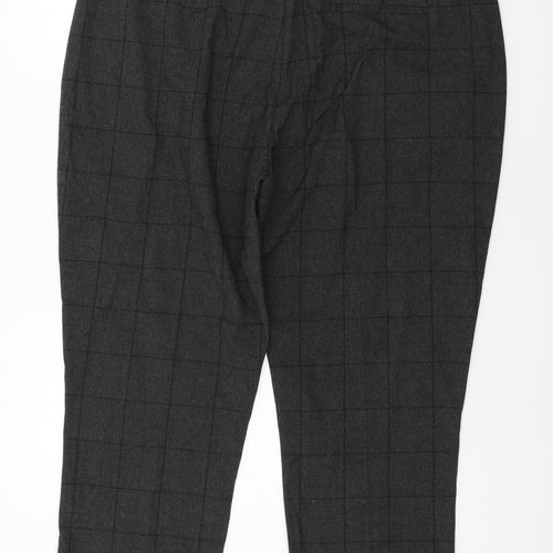 Dorothy Perkins Womens Green Check  Trousers  Size 18 L24 in