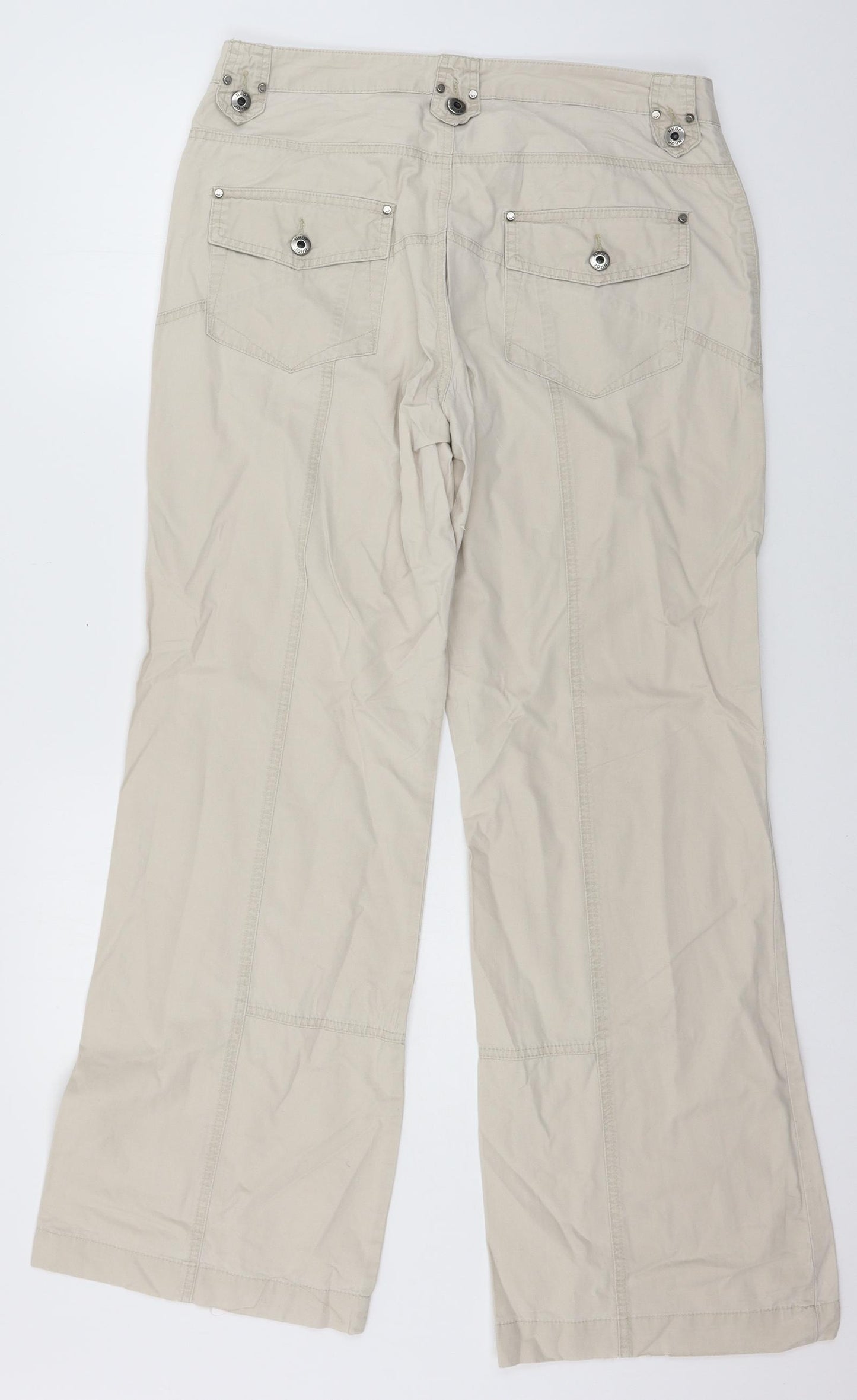 John Richmond Womens Ivory   Trousers  Size 14 L30 in