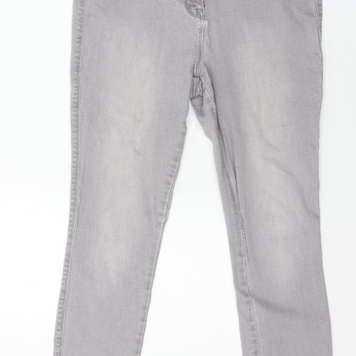 NEXT Womens Grey  Denim Skinny Jeans Size 14 L26 in
