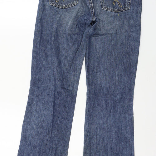 BIG STAR Womens Blue  Denim Straight Jeans Size 30 in L27 in