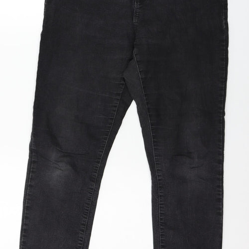 Dorothy Perkins Womens Grey  Denim Skinny Jeans Size 14 L27 in