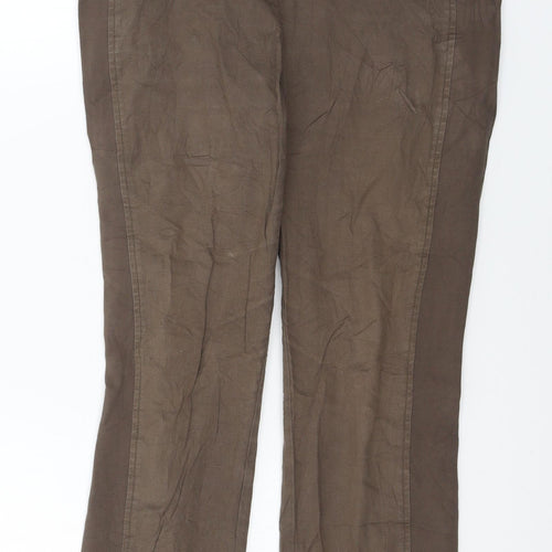 Monnari Womens Brown   Trousers  Size 8 L27 in