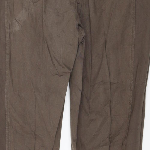 Monnari Womens Brown   Trousers  Size 8 L27 in