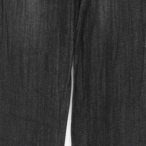 Camaieu Womens Grey  Denim Straight Jeans Size 32 in L32 in
