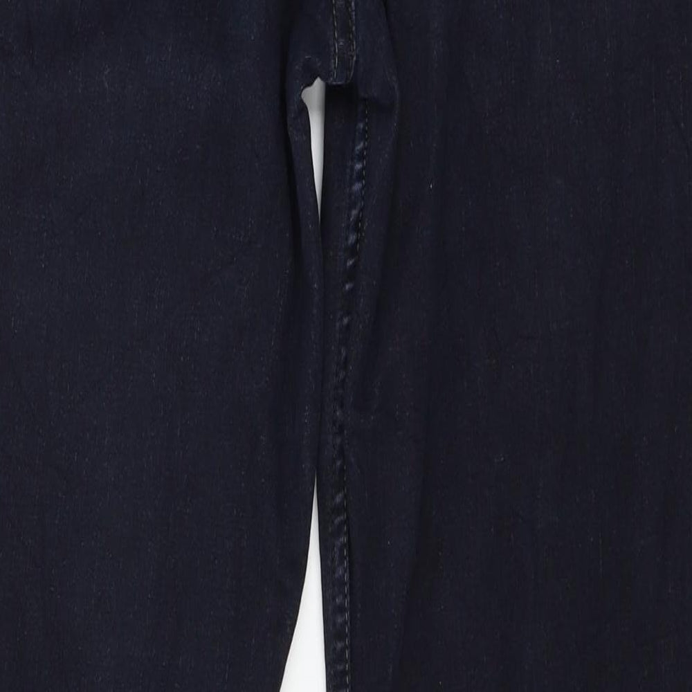 Demi Curve Womens Blue  Denim Straight Jeans Size 32 in L27 in