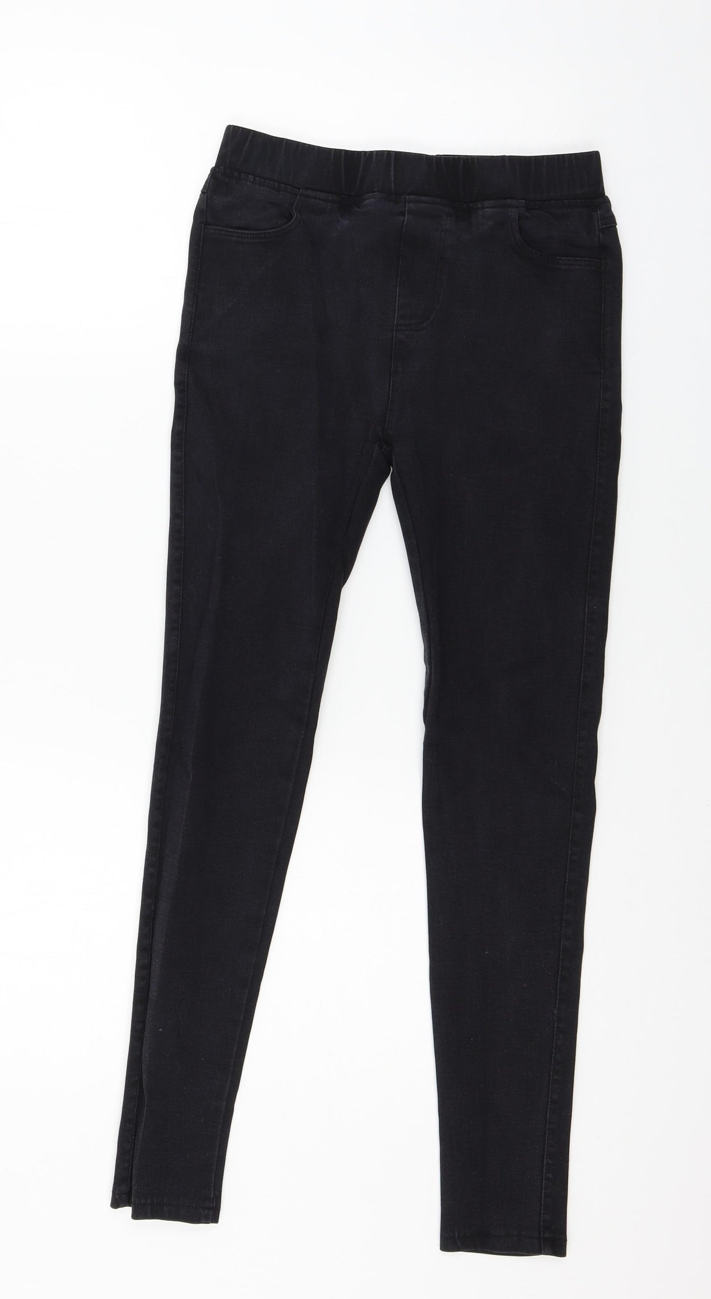 H&M Girls Black  Denim Jegging Jeans Size XL