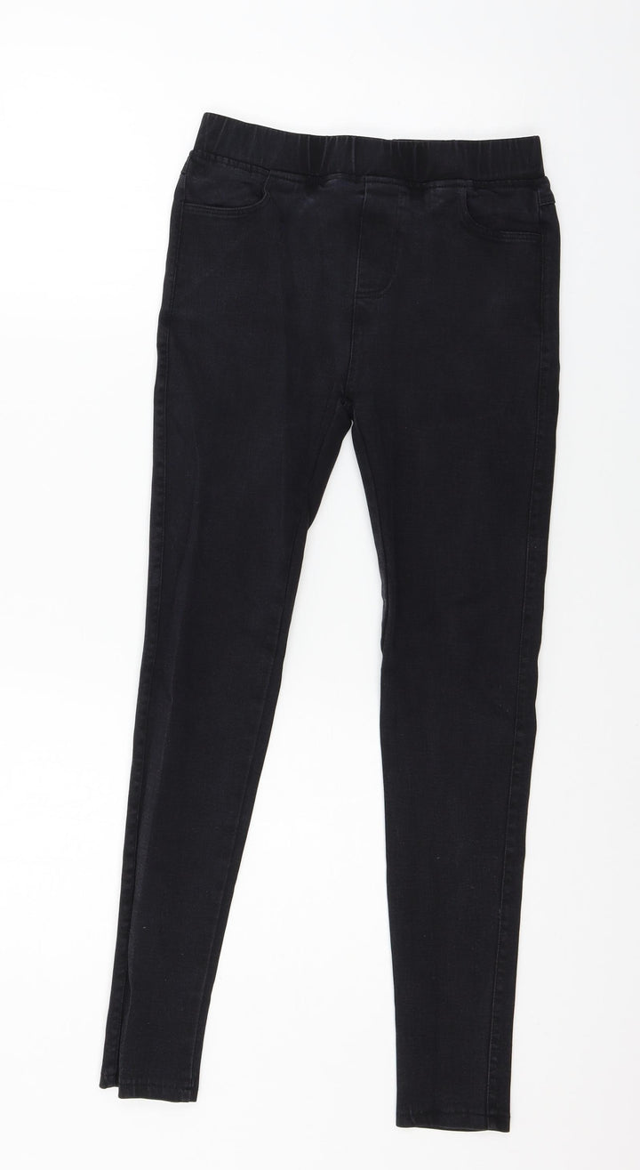 H&M Girls Black  Denim Jegging Jeans Size XL
