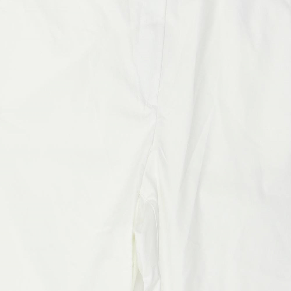Marks and Spencer Womens White   Trousers  Size 16 L23 in