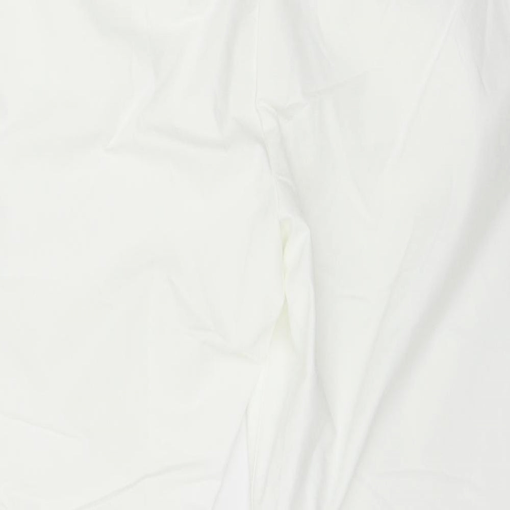 Marks and Spencer Womens White   Trousers  Size 16 L23 in