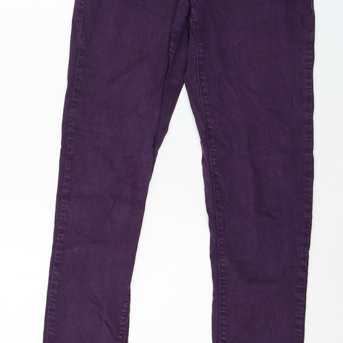 Flying Monkey Womens Purple  Denim Skinny Jeans Size 28 in L30 in